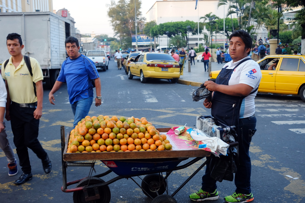 Centro de San Salvador, enero de 2016
