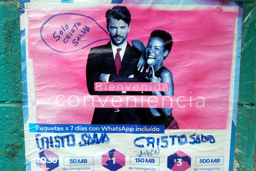 "Solo Cristo salva". San Salvador, agosto de 2016